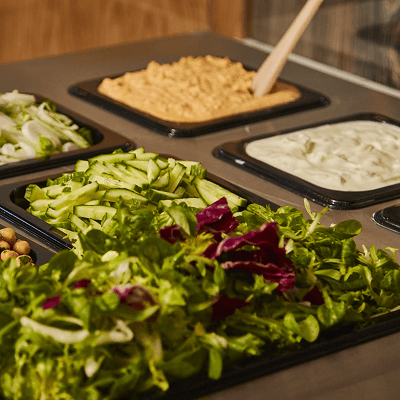 Choose from more than 20 choices of fresh salad